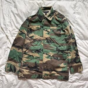bycorpus green brown camo jacket sz M urban outfitters military grunge y2k